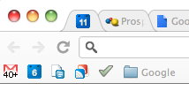 favicons as bookmarks