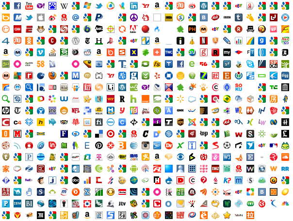 favicons of top sites